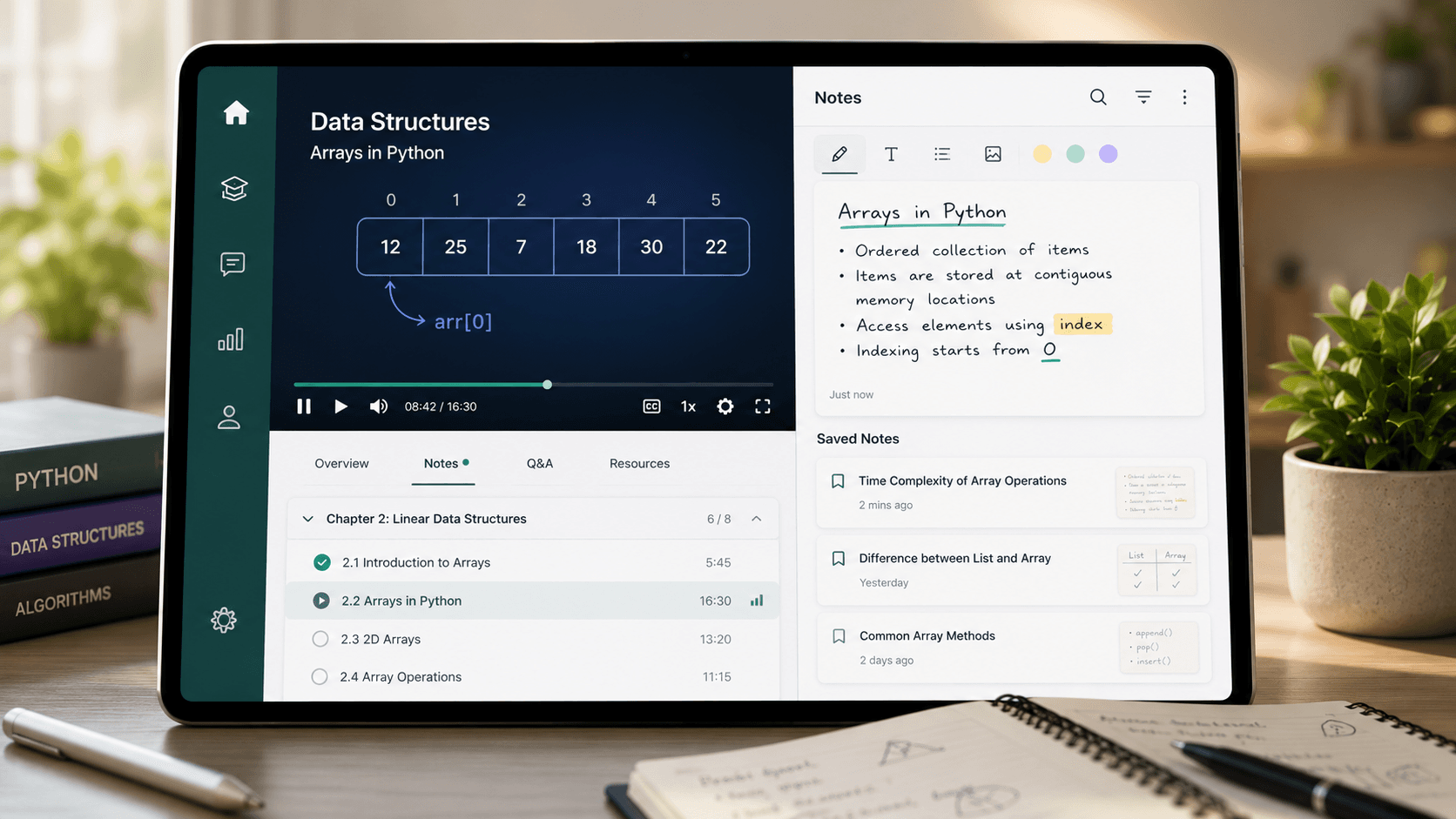 Interactive notes